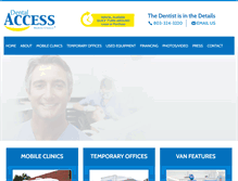 Tablet Screenshot of dentalaccess.com